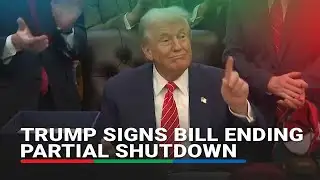 Trump signs bill ending partial government shutdown | ABS-CBN News Exclusive