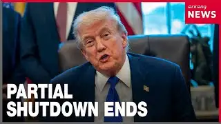 Trump signs budget bill to end partial gov