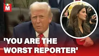 Trump SNAPS at reporter when questioned on Epstein