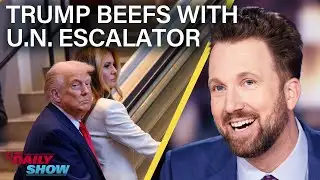 Trump Targets Broken Escalator in Off-the-Rails UNGA Speech | The Daily Show