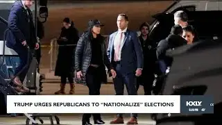Trump urges Republicans to "nationalize" elections