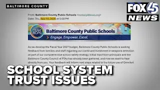 Trust issues arise as Baltimore County Schools survey omits AI weapons detection alerts
