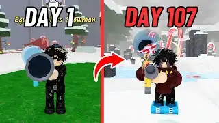 Trying the New Snowman Class SOLO 100 Days | 99 Nights in the Forest
