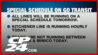 TTC and GO train experiencing altered routes due to massive storm