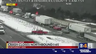 Tuesday evening crash closes northbound I-65
