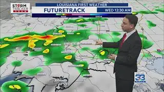 Tuesday evening forecast: Rain and thunder increases tonight