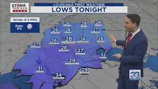 Tuesday evening forecast: Widespread freeze overnight