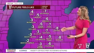 Tuesday Late PM Forecast: Lake effect, breezy, very cold