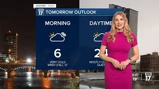 Tuesday Late PM Forecast: Quiet, chilly, lakeshore flurries