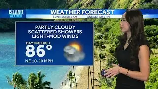 Tuesday Weather | Stable trades continue with light showers, high surf ahead