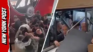 Turkish Lawmakers BARRICADE Themselves Inside as Police Storm Headquarters