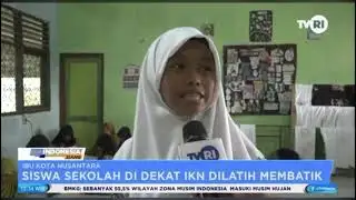 TVRI Samarinda meliput ekskul batik SMP MUH 1 PPU 