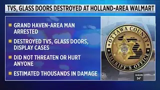 TVs, glass doors destroyed at Holland-area Walmart