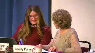 Twelve year old, Hadley House, future news broadcaster, getting her start on IN THE LOOP!