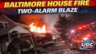 Two-Alarm Blaze Erupts in Baltimore Neighborhood