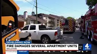 Two-alarm fire damages Bellevue apartments, marks second major fire in 3 years