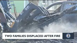 Two families displaced after fire