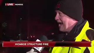 Two families displaced in Monroe after large structure fire