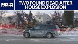 Two found dead after house explosion in Chicago suburb