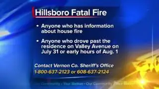 Two killed in Vernon County house fire