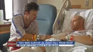Two men survive 30 foot fall