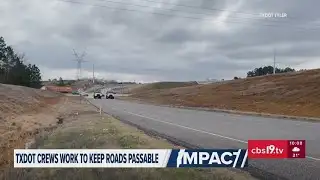 TxDOT crews continue treating the roadways for ice