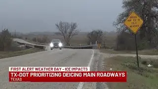 TxDOT crews working to treat icy roads in east Texas