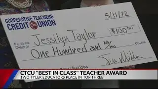 Tyler High School Teacher Named `Best-in-Class`, Dixie Elementary School Teacher Places Third