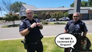 TYRANT SERGEANT & LIEUTENANT TRY TO THREATEN JOURNALIST WHO KNOWS HIS RIGHTS GOES WRONG!