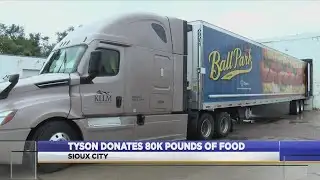Tyson donates 80k pounds of food
