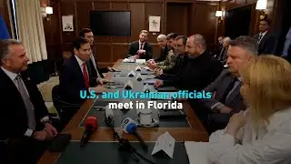 U.S. and Ukrainian officials meet in Florida