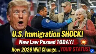 💥 U.S. Immigration Law SHOCK | New Law Passed Today – How 2026 Will Change Everything