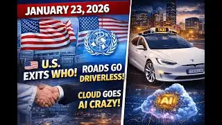 U.S. Leaves WHO, Tesla’s Driverless Era & AI Peace Agents | 23.01.2026