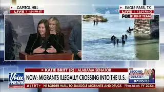 U.S. Senators Katie Britt, Lindsey Graham, colleagues lead press conference on border catastrophe