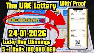 UAE Lottery Lucky Day Draw | 24 January 2026 Winning Numbers