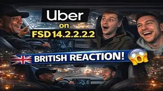 Uber Driver Runs Tesla FSD v14.2.2.2… British Guy Can’t Believe It 😳