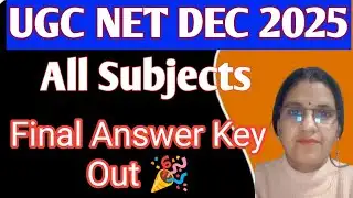 UGC NET Final Answer Key 2026 OUT 🔥 | Download PDF | Result Date Update | Cut Off Soon