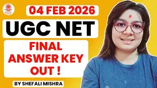 🔥UGC NET Final Result and Answer Key Out Latest Update by Shefali Mishra