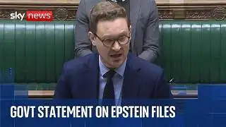 UK Government statement on Epstein files and Mandelson in the Commons