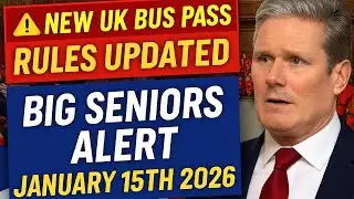 UK Seniors Face New Bus Pass Rules Starting 15 January 2026 – Full Breakdown