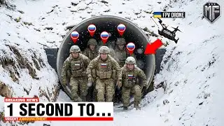 Ukrainian Drone Caught Russian Troops on a Tunnel - Then THIS Happened...