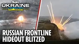 Ukrainian drones TAKE OUT Putin’s combat unit in frontline hideout