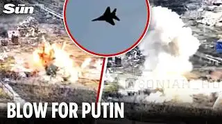 Ukrainian fighter jet unleashes devastating strike on Russian positions