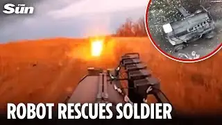 Ukrainian soldier rescued by ROBOT after 33 days trapped behind Russian lines