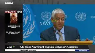 UN faces ‘imminent financial collapse’: Guterres