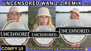 Uncensored WAN 2.2 Remix v2.1 in ComfyUI - Next-Level Consistency & Smooth Flow