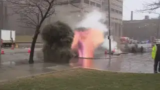 Underground explosion and fire impacts downtown Cleveland