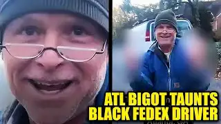 Unhinged Racist Taunts Black FedEx Driver, Flashes Gun