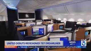 United Airlines debuts new Dreamliner aircraft interior