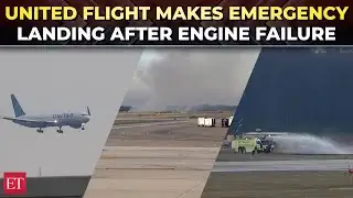 United Airlines flight safely returns to Dulles airport after engine failure during takeoff